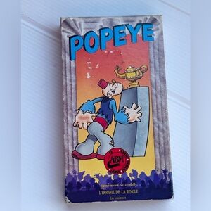 Popeye VHS Tape French ABM Canada